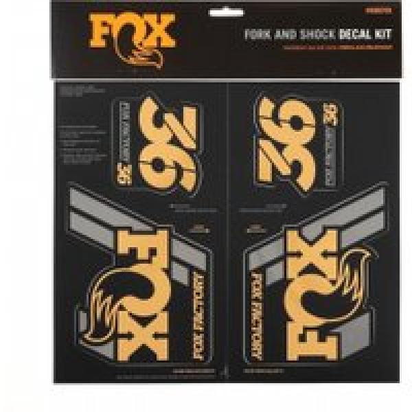 fox racing shox heritage gold stickers kit
