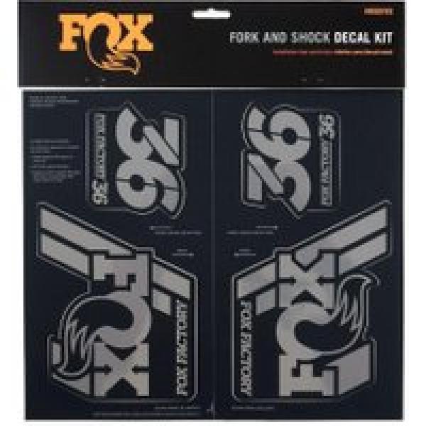fox racing shox heritage stickers kit black stealth