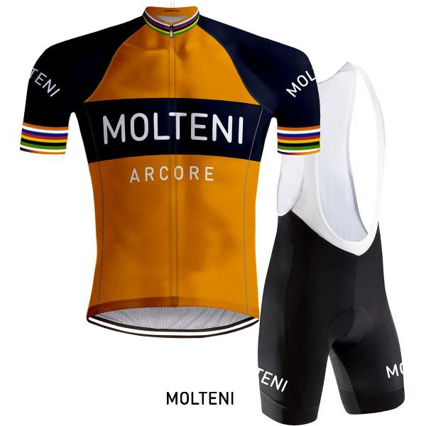 Retro Wielertenue Molteni Oranje - REDTED - 3XL
