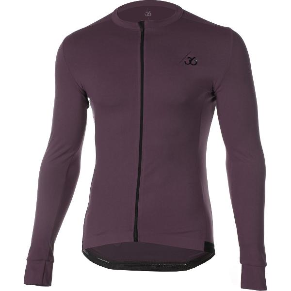 Chroma Wielershirt Lange Mouwen - Aubergine - Unisex