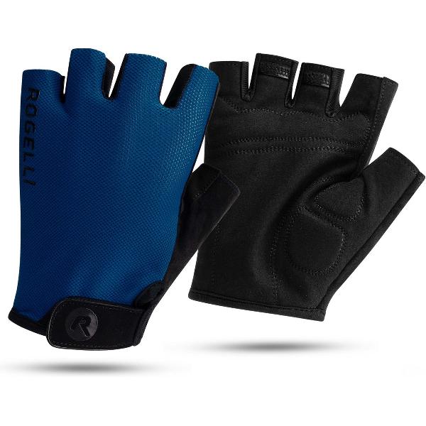 Rogelli Core Fietshandschoenen Zomer - Wielrenhandschoenen - Korte Vinger - Heren - Donkerblauw - Maat M