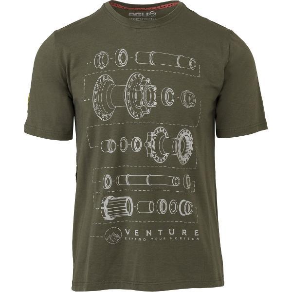 Performance T-shirt Venture Unisex - Groen - M