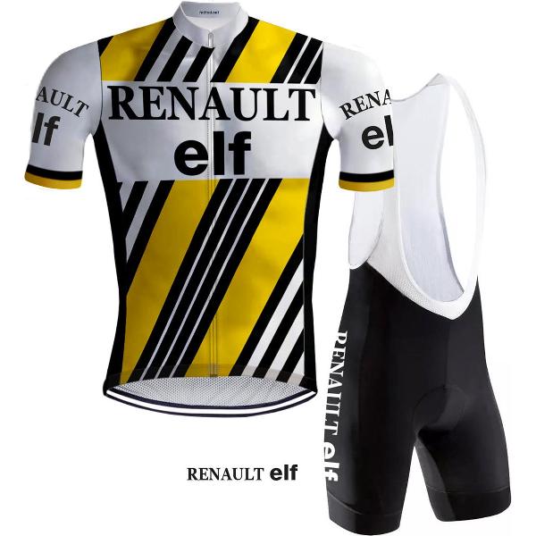 Retro Wielertenue Renault Elf - REDTED - L