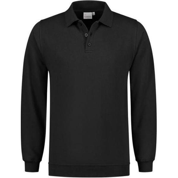 Santino Robin Polo Sweater lange mouw - Zwart - XL