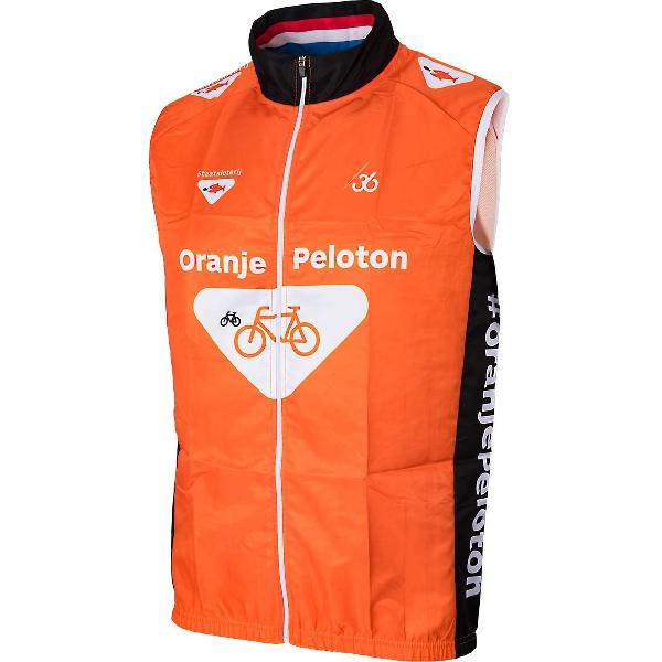 Windbreaker Oranje Peloton 36 Cycling Maat L