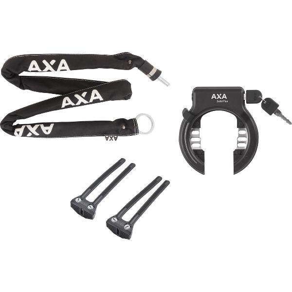 Axa Solid Ringslot Axa RLC 140 Insteekketting + Axa Flex Bevestigingsset | Vergelijken - Transport-fiets.nl