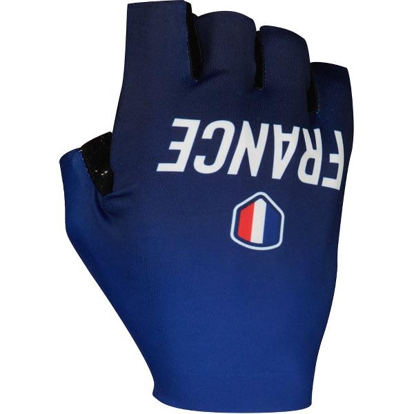 ALE Franse Wielerfederatie 2023 Korte Handschoenen Blue L Dames
