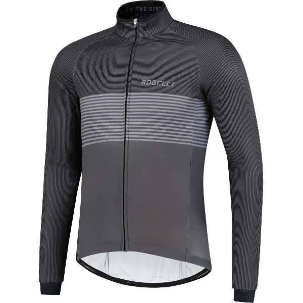 Rogelli Boost Fietsjack Winter - Fietskleding voor Heren - Zwart, Grijs - Maat 3XL