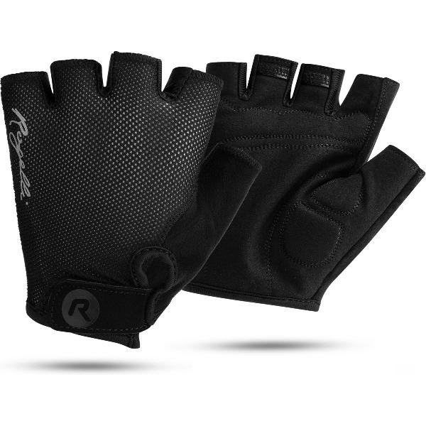 Rogelli Core Fietshandschoenen Dames - Zomer Wielrenhandschoenen - Korte Vinger - Zwart - Maat L