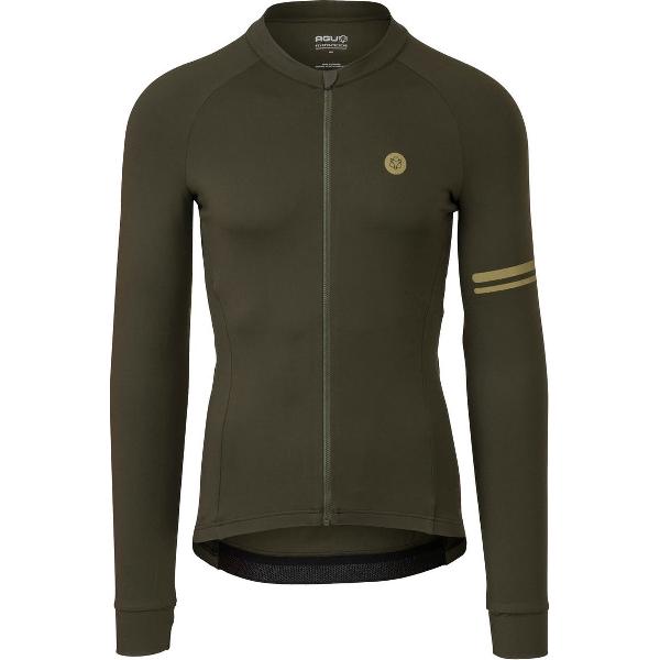 AGU Solid Fietsshirt Lange Mouwen Performance Heren - Green - M