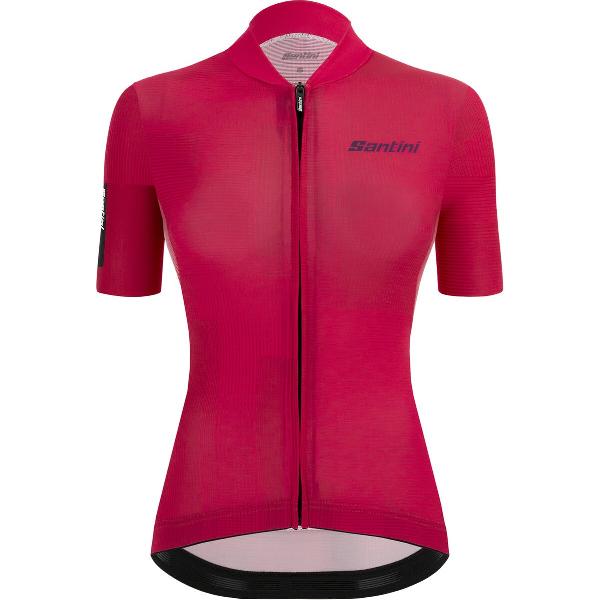 Santini Fietsshirt korte mouwen Dames Roze - Delta Kinetic - S/S Jersey For Lady Pink-S