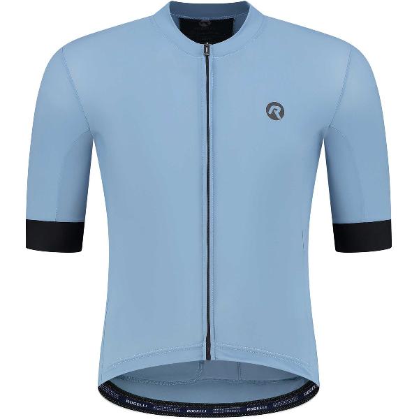 Rogelli Signature Fietsshirt Korte Mouwen Heren - Blauw - Maat XL