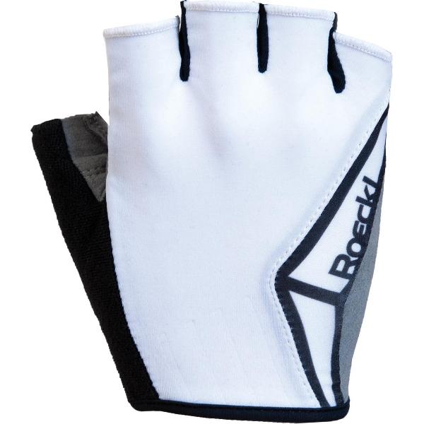 Roeckl Biel Fietshandschoenen Unisex - Wit / Zwart - Maat M/L