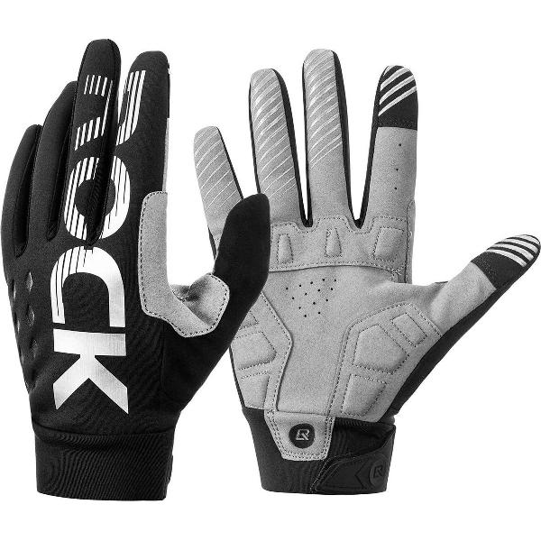 ROCKBROS - Comfortabele Winter Handschoenen - Met touchscreen - Windafstotend - Touchscreen - Voor het wandelenen- Voor fietshandschoenen Grijs - Maat XXL