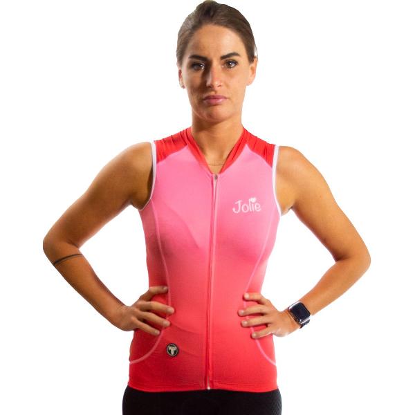 Jolie pro no sleeve cycling jersey - Fietsshirt - Fietstrui - Roze - M