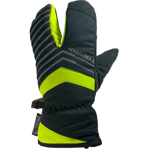 TriTiTan Finger Split Cycling Gloves Winter - Fietshandschoenen - Fluo Geel - S