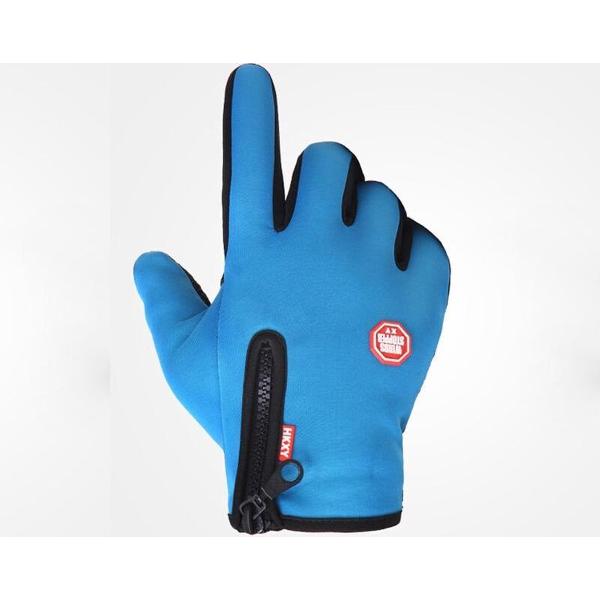Handschoenen - Touchscreen - Grip - Waterafstotend - Thermisch - Wintersport - Ski/Snowboardhandschoenen - Fietshandschoenen - Dames/Heren - Unisex - Maat M - Stretch - Blauw