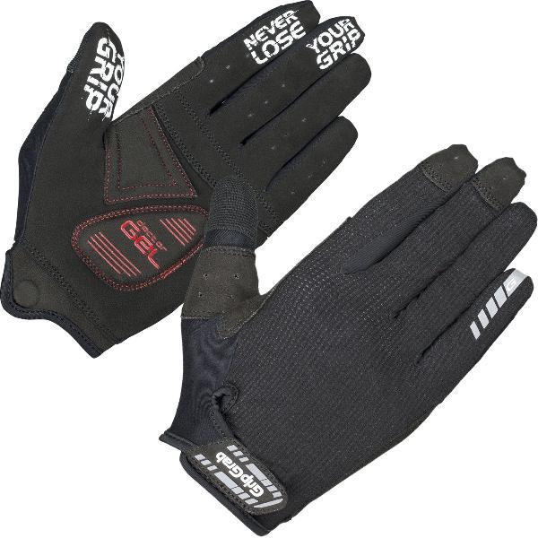GripGrab - SuperGel XC Padded Lange Vinger Zomer MTB Gravel Fietshandschoenen met Padding - Zwart - Unisex - Maat XXL