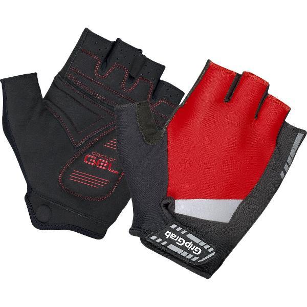 GripGrab - SuperGel Padded Korte Vinger Zomer Fietshandschoenen Wielrenhandschoenen met Padding - Rood - Unisex - Maat S