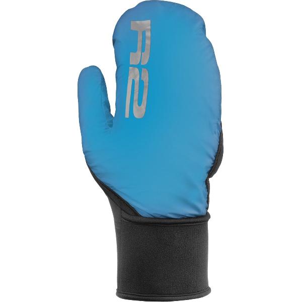 Luxe Thermo Winterhandschoenen - Handschoenen en wanten in 1 - Ideaal bij regen en koud weer - Blauw - maat XL