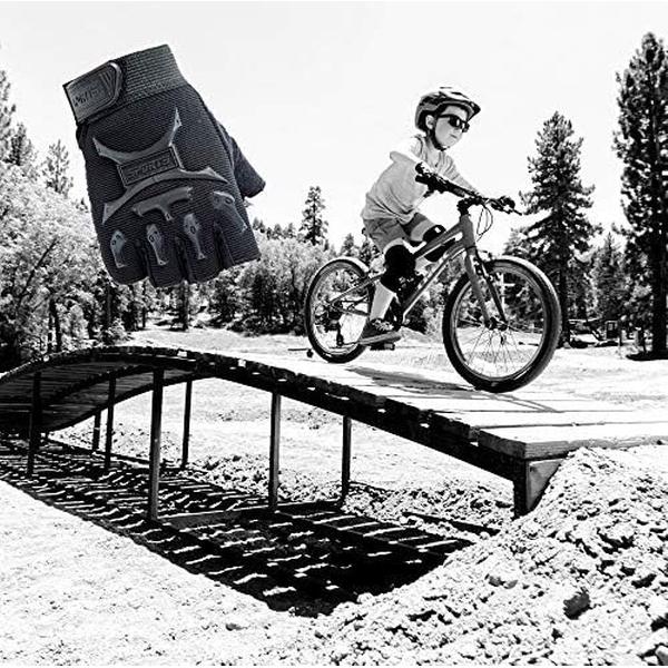 Kids Half Finger Sport Handschoenen Antislip Fietshandschoenen voor Jongens Meisjes voor Bike Scooter Skateboard,maaat S.