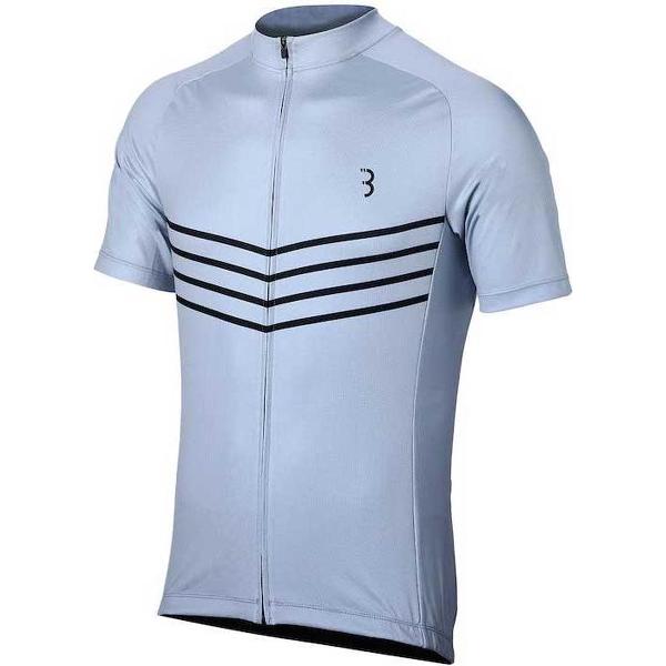 BBB Cycling ComfortFit Fietsshirt Heren - Wielrenshirt met Korte Mouwen - Comfortabel en Sneldrogend Wielershirt - Grijs - Maat M - BBW-250