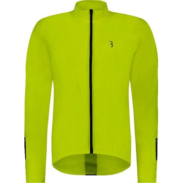 BBB Cycling BaseShield Fietsjack Wielrennen - Winddicht en Waterafstotend - Fietsjas Voor Dames en Heren - Neon Geel - Maat M - BBW-148