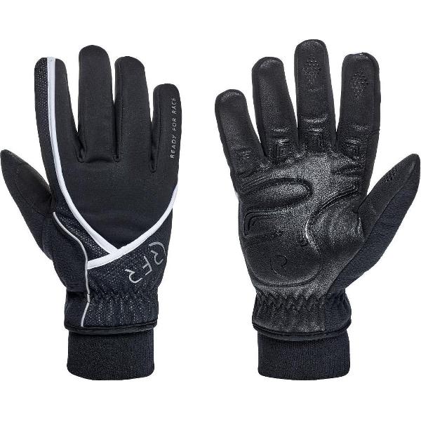 RFR All Season Handschoenen - Fietshandschoenen - Sporthandschoen - Lange vinger handschoenen - Winddicht - Zwart met witte details - Maat S
