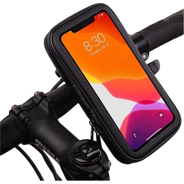 Vooravond Vierde afdeling Smartphone houder fiets motorfiets universele waterdichte koffer voor  telefoons tot 6.5 "onverwoestbare grip met extra bevestiging aan het stuur  gsm-houder | Vergelijken - Transport-fiets.nl
