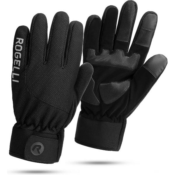 Rogelli Alta Fietshandschoenen Winter - Heren - Thermo Fiets Handschoenen - Winddicht - Touchscreen - Zwart - Maat XL