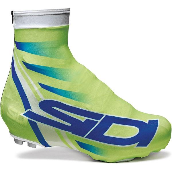 Sidi Copriscarpe Chrono Printed (35) - Fietsoverschoenen - Fluo Groen- Maat M = 39/42