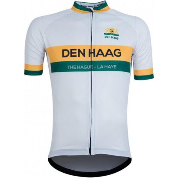 21Virages Den Haag fietsshirt korte mouwen retro heren Wit Geel Groen- 4XL