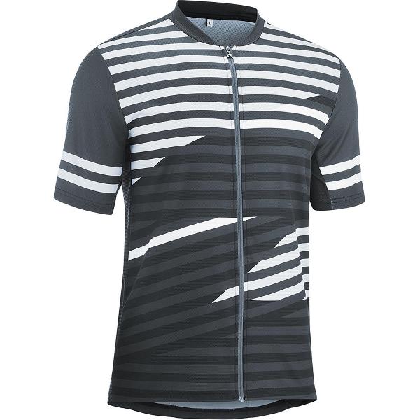 Gonso Fietsshirt - Maat M - Mannen - grijs/wit/zwart