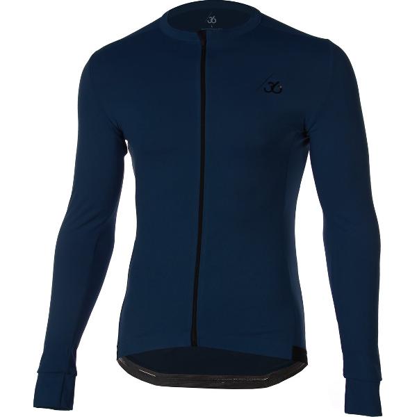 Chroma Wielershirt Lange Mouwen - Marine Blauw - Unisex