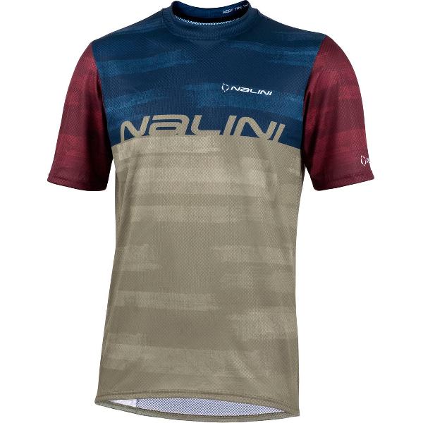 Nalini Heren Fietsshirt korte mouwen - MTB shirt Groen - NEW MTB SHIRT Olive green - S