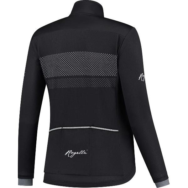 Rogelli Purpose Fietsjack Winter - Dames - Zwart, Wit - Maat M
