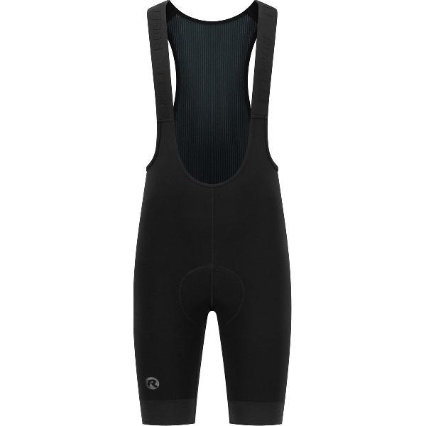 Rogelli Thermal DWR Korte Fietsbroek - Met Bretels - Heren - Zwart - Maat 3XL
