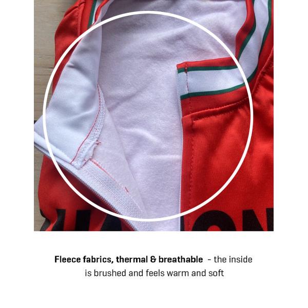 Retro Wielerjack (fleece) La Casera Rood - REDTED - 4XL