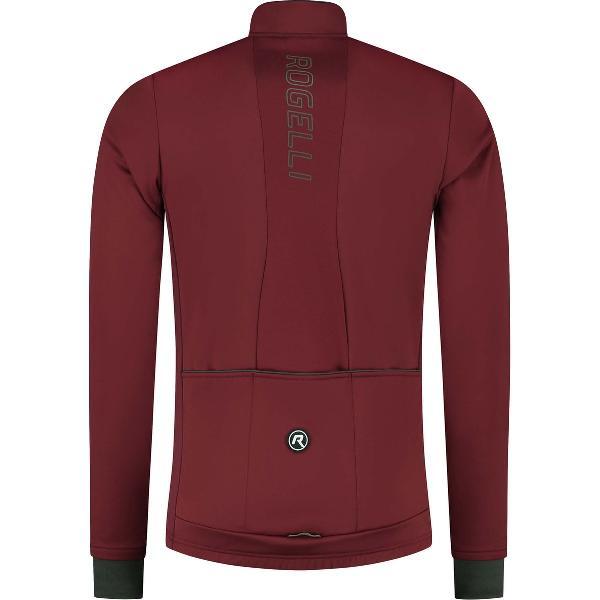 Rogelli Essential Fietsjack Winter - Heren Fietskleding - Waterafstotend - Bordeaux - Maat M