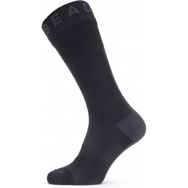 Sealskinz Waterproof All Weather Mid Length Sock with Hydrostop Fietssokken Unisex - Maat M