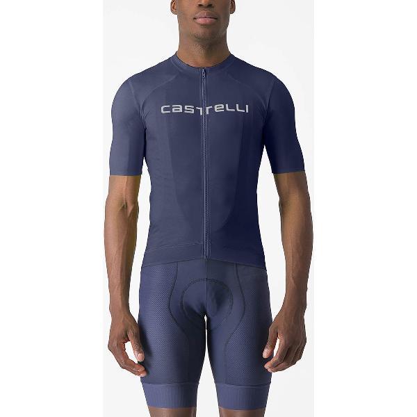 Castelli Prologo Lite Jersey - Belgian Blue/Ivory