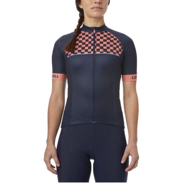 Giro Chrono Sport Fietsshirt KM Dames Midnight Checks Maat XL