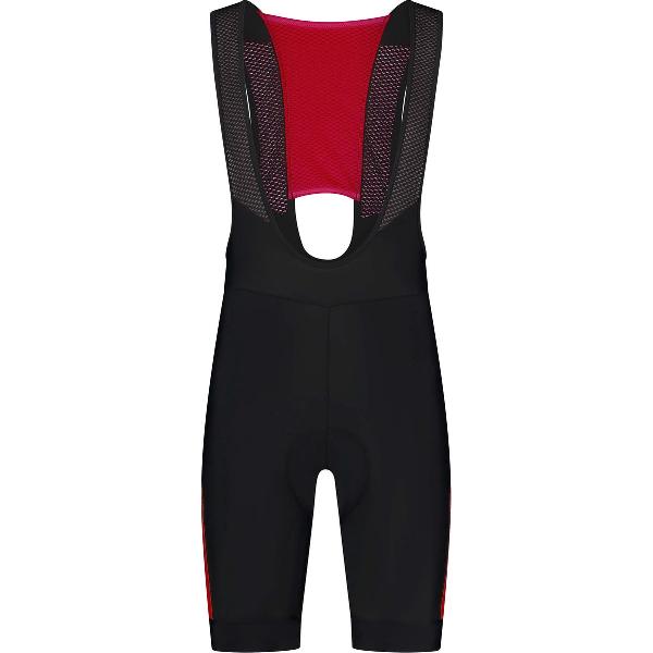 Rogelli Tyro II Korte Fietsbroek - Met Bretels - Heren - Rood, Zwart - Maat 3XL