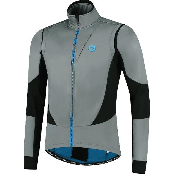 Rogelli Brave Fietsjack Winter - Heren - Grijs, Zwart, Blauw - Maat L