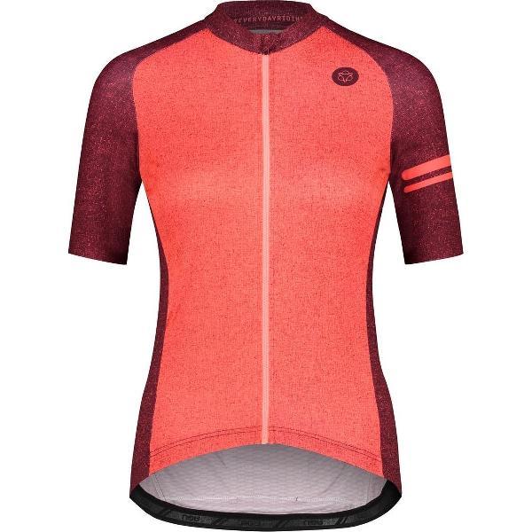 AGU Melange Fietsshirt Essential Dames - Rood - XL