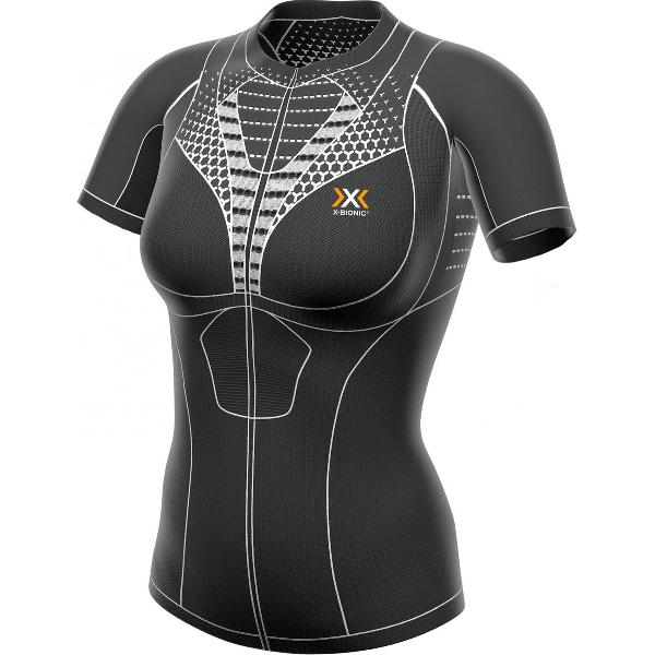 X-Bionic Twyce Fietsshirt korte mouwen Dames zwart Maat L