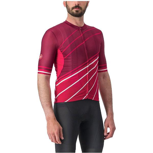 Castelli Speed Strada Jersey Met Korte Mouwen Rood L Man