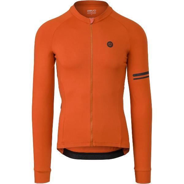 AGU Solid Fietsshirt Lange Mouwen Performance Heren - Pink - M