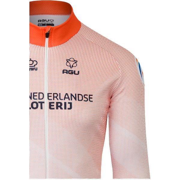 AGU Replica Fietsshirt Lange Mouwen KNWU - Orange - XXL