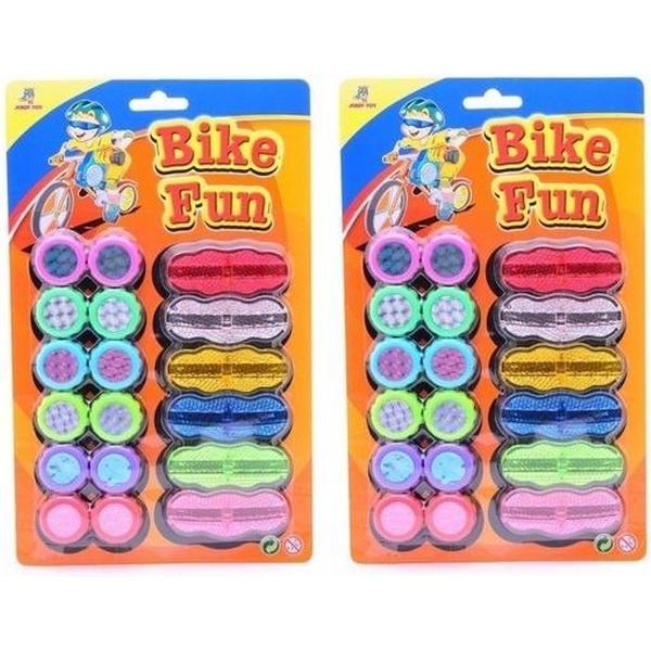 2x Spaakreflectoren Bike Fun - Fiets accessoires voor kinderen - Reflectoren